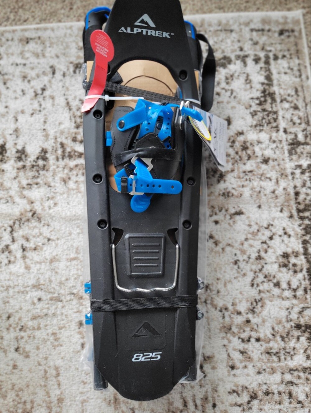 Alptrek 825 Black Snowshoe with Blue Accents